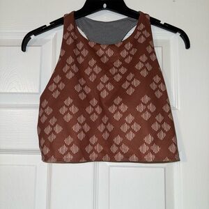 Brown Patterned Women's Bra